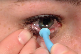 Fig. 3. The SLS homepage features a video that walks users through the basics of scleral lens insertion, removal, troubleshooting and lens care. Image: The Scleral Lens Education Society